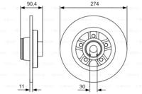 Bosch 0 986 479 015 Диск гальмівний Bosch 0 986 479 015 Диск гальмівний