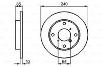 Bosch 0 986 479 110 Brake disc