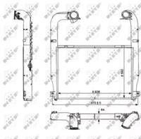 NRF 30223 Радіатор інтеркулера NRF 30223 Радіатор інтеркулера