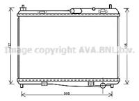 Ava FD2440 Радіатор охолодження двигуна Ava FD2440 Радіатор охолодження двигуна