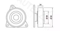 Autex 641508 Ролик натяжний ременя ГРМ Autex 641508 Ролик натяжний ременя ГРМ