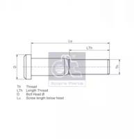 Diesel Technic 4.40109 Болт кріплення колеса Diesel Technic 4.40109 Болт кріплення колеса