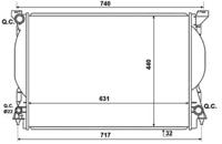 Wilmink Group WG1722762 Радіатор охолодження двигуна Wilmink Group WG1722762 Радіатор охолодження двигуна