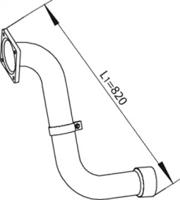 Dinex 49239 Exhaust pipe