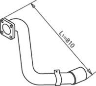 Dinex 49280 Випускна труба відпрацьованих газів