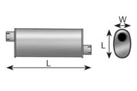 Dinex 49368 Середній кінцевий глушник ог