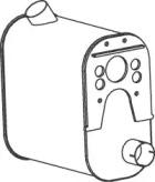 Dinex 49386 Середній глушник вихлопних газів