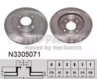 Nipparts N3305071 Brake disc