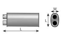 Dinex 50425 Середній глушник вихлопних газів