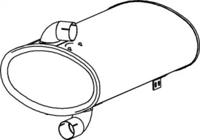 Dinex 50459 Середній кінцевий глушник ог Dinex 50459 Середній кінцевий глушник ог