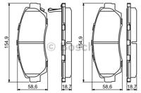 Bosch 0 986 494 308 Brake pads