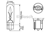 Bosch 1 987 302 208 Лампа розжарювання