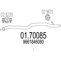 MTS 01.70085 Выпускная труба отработанных газов