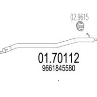 MTS 01.70112 Выпускная труба отработанных газов