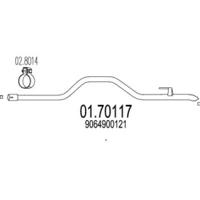 MTS 01.70117 Exhaust pipe