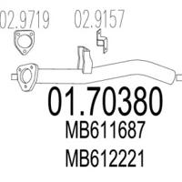 MTS 01.70380 Выпускная труба отработанных газов