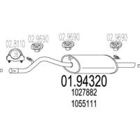 MTS 01.94320 Schalldaempfer MTS 01.94320 Schalldaempfer