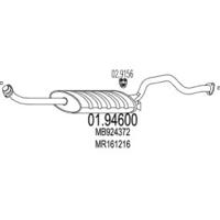 MTS 01.94600 Глушник вихлопних газів кінцевий MTS 01.94600 Глушник вихлопних газів кінцевий