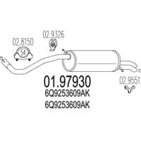 MTS 01.97930 Глушник вихлопних газів кінцевий
