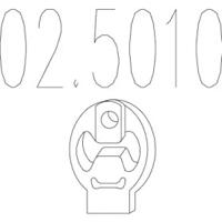 MTS 02.5010 Кронштейн системи випуску відпрацьованих газів