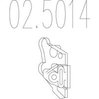 MTS 02.5014 Кронштейн системи випуску відпрацьованих газів MTS 02.5014 Кронштейн системи випуску відпрацьованих газів