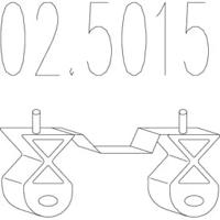 MTS 02.5015 Кронштейн системы выпуска отработанных газов
