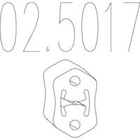 MTS 02.5017 Exhaust pipe support