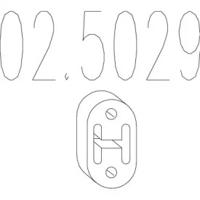 MTS 02.5029 Кронштейн системи випуску відпрацьованих газів