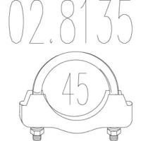 MTS 02.8135 Хомут глушителя