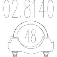 MTS 02.8140 Хомут глушника