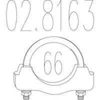 MTS 02.8163 Хомут глушника