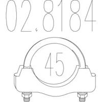 MTS 02.8184 Хомут глушника