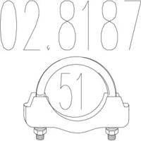 MTS 02.8187 Муфта системи випуску