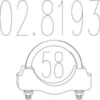 MTS 02.8193 Муфта системы выпуска