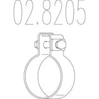 MTS 02.8205 Хомут глушника