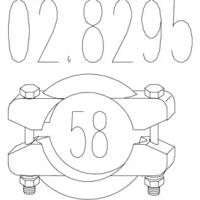 MTS 02.8295 Хомут глушителя
