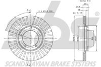 S.B.S. 1815205108 Brake disc