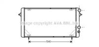 Ava RT2114 Радіатор охолодження двигуна
