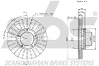 S.B.S. 1815209949 Диск гальмівний