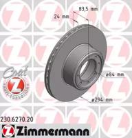 Otto Zimmermann 230.6270.20 Brake disc