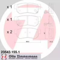 Otto Zimmermann 23543.155.1 Brake pads