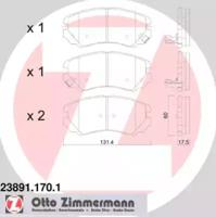 Otto Zimmermann 23891.170.1 Brake pads
