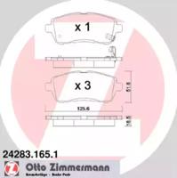 Otto Zimmermann 24283.165.1 Brake pads Otto Zimmermann 24283.165.1 Brake pads