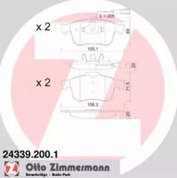 Otto Zimmermann 24339.200.1 Brake pads