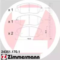 Otto Zimmermann 24351.170.1 Brake pads Otto Zimmermann 24351.170.1 Brake pads