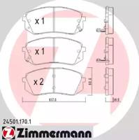 Otto Zimmermann 24501.170.1 Brake pads