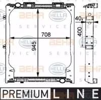 Hella 8MK 376 721-481 Радіатор охолодження двигуна