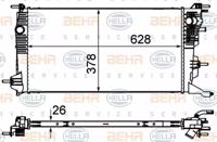 Hella 8MK 376 735-131 Радіатор охолодження двигуна