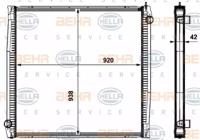 Hella 8MK 376 737-041 Радіатор