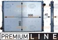 Hella 8MK 376 745-741 Радіатор охолодження двигуна